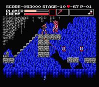 une photo d'Ã©cran de Vampire Killer sur MSX